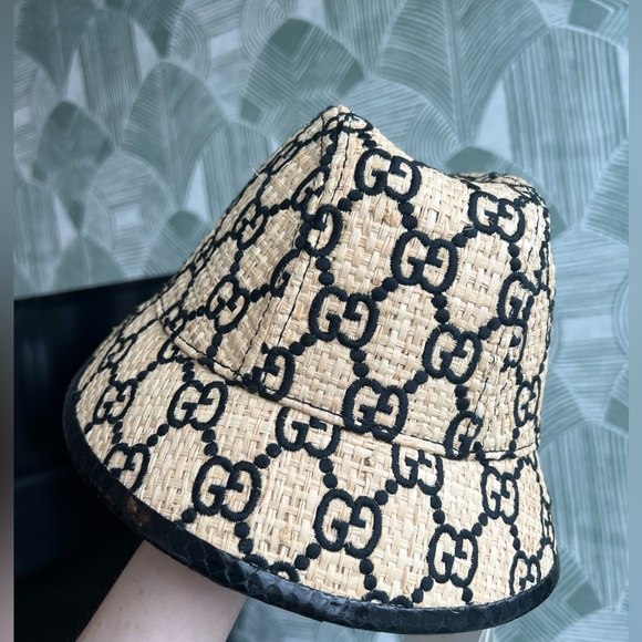 Gucci raffia bucket hat - Picture 7 of 9